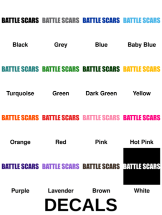 Battle Scars Decals